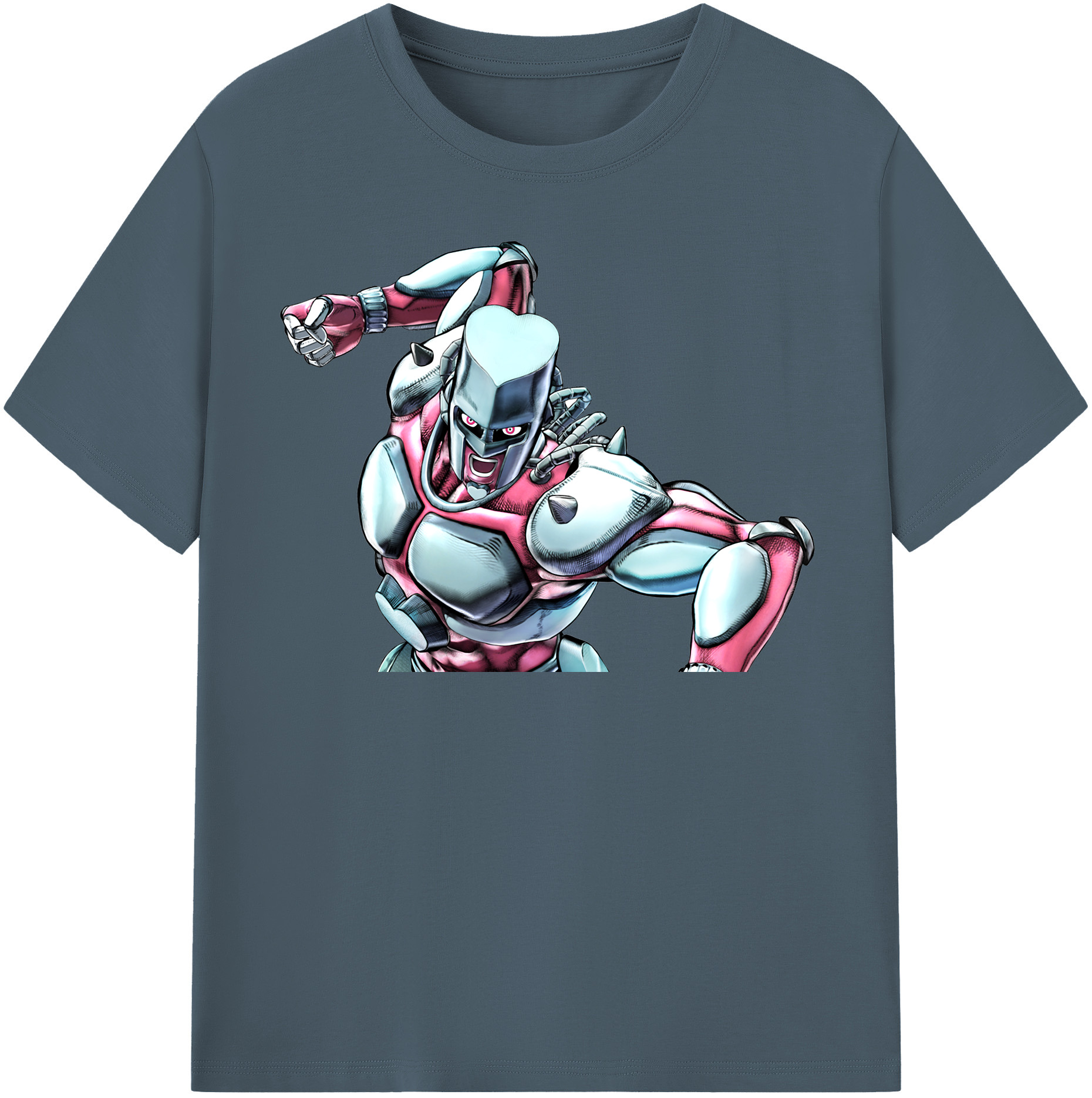 （画像用） ジョジョの奇妙な冒険 ひがしかた じょうすけ JoJo's Bizarre Adventure Higashikata Josuke 綿100％半袖Tシャツ（フロントプリント）